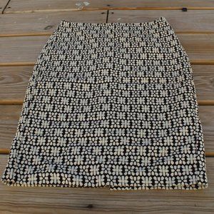 Cute Pencil Banana Republic Black/White Skirt